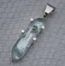 Load image into Gallery viewer, Aquamarine and Alexandrite Pendant in Sterling Silver