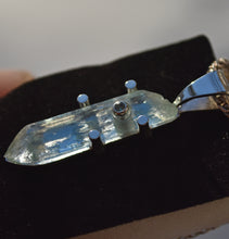 Load image into Gallery viewer, Aquamarine and Alexandrite Pendant in Sterling Silver