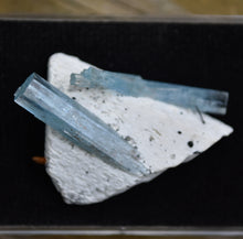 Load image into Gallery viewer, Aquamarine on Feldspar from Erongo, Namibia - Great Aesthetic Combo Specimen - 6.75 grams