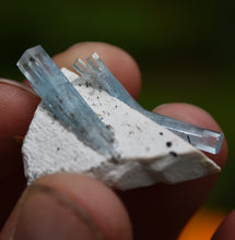 Load image into Gallery viewer, Aquamarine on Feldspar from Erongo, Namibia - Great Aesthetic Combo Specimen - 6.75 grams