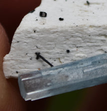 Load image into Gallery viewer, Aquamarine on Feldspar from Erongo, Namibia - Great Aesthetic Combo Specimen - 6.75 grams