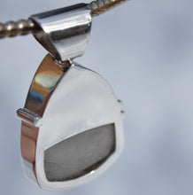 Load image into Gallery viewer, Sleek Emerald-On-Quartz Pendant in .925 Sterling SIlver - Made in Vermont 2026