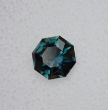 Load image into Gallery viewer, Australian Sapphire - Custom Octagon with Deep Teal and Blue - Tons of Brilliance - Fair Trade - 1. 43 ct.
