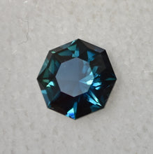 Load image into Gallery viewer, Australian Sapphire - Custom Octagon with Deep Teal and Blue - Tons of Brilliance - Fair Trade - 1. 43 ct.