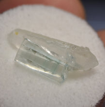 Load image into Gallery viewer, EYE CLEAN Striped Vanadium Emerald Crystal on DT Quartz Crystal with Druzy Quartz