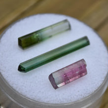 Load image into Gallery viewer, Tourmaline Crystals - Set of 3 Aricanga Tourmaline Crystal Specimens - 7.38 ct.