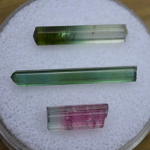 Load image into Gallery viewer, Tourmaline Crystals - Set of 3 Aricanga Tourmaline Crystal Specimens - 7.38 ct.