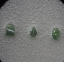 Load image into Gallery viewer, Cat's Eye Vanadium Korneruine Cabochons - Set of 3 Gems - 1.25 ctw.