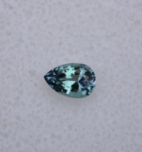 Load image into Gallery viewer, Luxurious and Outstanding Chrome Kornerupine Pear Gemstone - Rich Purple and Teal Colors - Eye Clean - .345 ct.