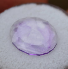 Load image into Gallery viewer, Maine Wispy Amethyst Slice - 2.83 ct. - Portrait-Cut Oval Gemstone - From 2017 Colton Hill Material dug by Moose the Miner