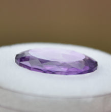 Load image into Gallery viewer, Maine Wispy Amethyst Slice - 2.83 ct. - Portrait-Cut Oval Gemstone - From 2017 Colton Hill Material dug by Moose the Miner