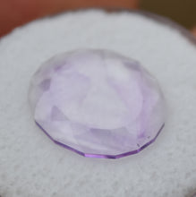 Load image into Gallery viewer, Maine Wispy Amethyst Slice - 2.83 ct. - Portrait-Cut Oval Gemstone - From 2017 Colton Hill Material dug by Moose the Miner
