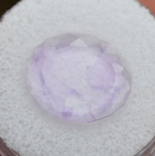 Load image into Gallery viewer, Maine Wispy Amethyst Slice - 2.83 ct. - Portrait-Cut Oval Gemstone - From 2017 Colton Hill Material dug by Moose the Miner