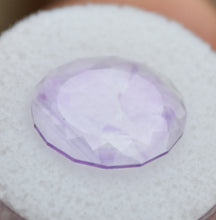 Load image into Gallery viewer, Maine Wispy Amethyst Slice - 2.83 ct. - Portrait-Cut Oval Gemstone - From 2017 Colton Hill Material dug by Moose the Miner