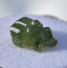 Load image into Gallery viewer, Pristine Demantoid Garnet Cluster - Madagascar - Rich Green, and NO Damage - 1.93 grams