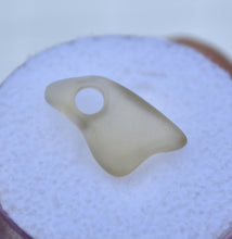 Load image into Gallery viewer, Drilled, and Tumbled Chrysoberyl - Matte Finish, Drilled Gem - Sunny Canary Yellow - 3.14 ct.