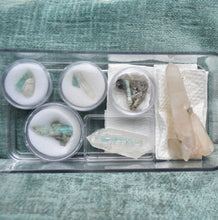 Load image into Gallery viewer, Vanadium Beryl with Quartz Collection - 6 Pieces - TOP Quality Collector's Specimens - WHOLESALE - * VIDEOS of ALL *