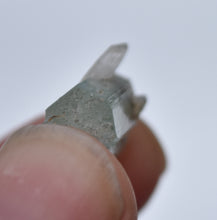 Load image into Gallery viewer, DT Vanadium Beryl / Emerald Crystal with Quartz Crystals - Thumbnail Specimen - *NEW FIND* Nasarawa, Nigeria