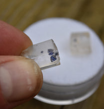 Load image into Gallery viewer, Fluorite-Included Quartz Facet Rough from the One-Time Find in Madagascar (2003) - 4.56 grams