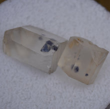 Load image into Gallery viewer, Fluorite-Included Quartz Facet Rough from the One-Time Find in Madagascar (2003) - 4.56 grams