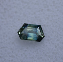 Load image into Gallery viewer, Heated Australian Sapphire - 0.76 ct. - Buttery Light Yellow, with Royal Blue Hexagonal Color Phantom