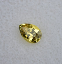 Load image into Gallery viewer, Sunny Yellow Sapphire Pear from Kenya - Excellent Cutting and Polish - 0.67 ct.