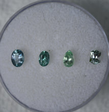 Load image into Gallery viewer, Chrome and Vanadium Kornerupine Color-Grade Set - Set of 4 Sleek, Top-Shelf Gems - 1.15 ctw.
