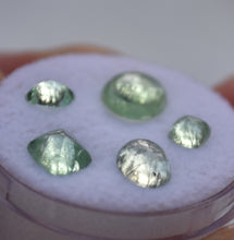 Load image into Gallery viewer, Vanadium Kornerupine Mixed Cabochon Set (5) - 3.9 ctw.