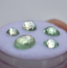 Load image into Gallery viewer, Vanadium Kornerupine Mixed Cabochon Set (5) - 3.9 ctw.