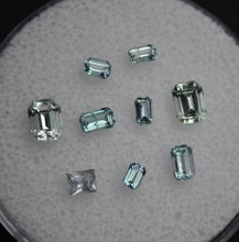 Load image into Gallery viewer, Chrome and Vanadium Kornerupine Emerald-Cut Melee Set (9 pcs.) - 1.64 ctw.