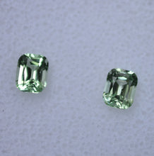 Load image into Gallery viewer, MATCHED PAIR - Custom Cut Vanadium Kornerupine Rectangular Cushion Gems - 0.995 ctw.