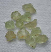 Load image into Gallery viewer, Kiwi Garnet Facet Rough Parcel - 2 to 3 ct range; One Larger Piece: 3.25 ct.