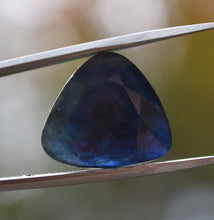 Load image into Gallery viewer, Trapiche Sapphire - Double Rose-Cut Faceted Gemstone - Royal Blue, with GREAT Trapiche Pattern - 13.72 ct.
