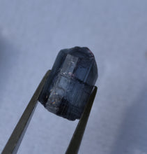 Load image into Gallery viewer, THREE Purple-Blue Liddicoatite Tourmaline Crystals from Madagascar - 1.12 grams