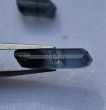 Load image into Gallery viewer, THREE Purple-Blue Liddicoatite Tourmaline Crystals from Madagascar - 1.12 grams