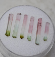 Load image into Gallery viewer, Set of 6 Rubaya Tourmaline Crystals - Selected for Aesthetics and Clarity - 5.83 ctw.