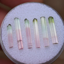 Load image into Gallery viewer, Set of 6 Rubaya Tourmaline Crystals - Selected for Aesthetics and Clarity - 5.83 ctw.