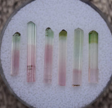 Load image into Gallery viewer, Set of 6 Rubaya Tourmaline Crystals - Selected for Aesthetics and Clarity - 5.83 ctw.