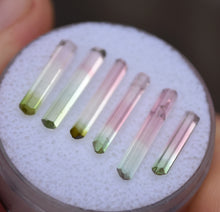 Load image into Gallery viewer, Set of 6 Rubaya Tourmaline Crystals - Selected for Aesthetics and Clarity - 5.83 ctw.