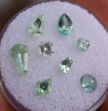 Load image into Gallery viewer, Mixed Kornerupine *Wholesale* (8) - Chrome and Vanadium Gemstones - 2.22 ctw.