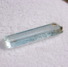 Load image into Gallery viewer, Perfect Sawtooth Aquamarine Crystal from Idaho - Small but Mighty - Glassy + Terminated - .51 grams