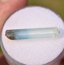 Load image into Gallery viewer, Bi-Color Nigerian Aquamarine Crystal from a find in 2005 - 1.5 grams