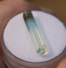 Load image into Gallery viewer, Bi-Color Nigerian Aquamarine Crystal from a find in 2005 - 1.5 grams