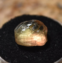 Load image into Gallery viewer, Glowing Bi-Color Tourmaline Facet Rough - Deep Peachy, and Lemon-Lime - 6.15 ct.