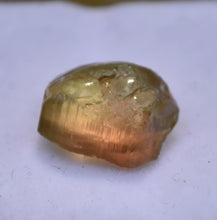 Load image into Gallery viewer, Glowing Bi-Color Tourmaline Facet Rough - Deep Peachy, and Lemon-Lime - 6.15 ct.