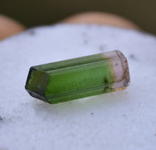 Load image into Gallery viewer, Unusual Bi-Color Tourmaline Crystal - CLEAN - Chisel-Point Termination - 3.5 ct.