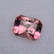Load image into Gallery viewer, Brilliant Dichroic Tourmaline Gemstone from Brazil - Bubblegum Pink and Peach - 1.1 ct.