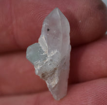 Load image into Gallery viewer, Excellent Vanadium Beryl / Emerald on Quartz Crystal Thumbnail Specimen - Good Color + Terminated - 2.74 Grams
