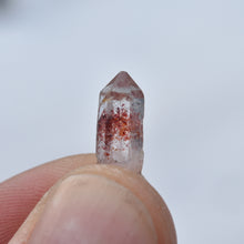 Load image into Gallery viewer, Quartz Trio - Beautiful Gem and Mineral-Included Quartz Crystal Points - Amethyst - Dumortierite - Hematite