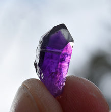Load image into Gallery viewer, Quartz Trio - Beautiful Gem and Mineral-Included Quartz Crystal Points - Amethyst - Dumortierite - Hematite